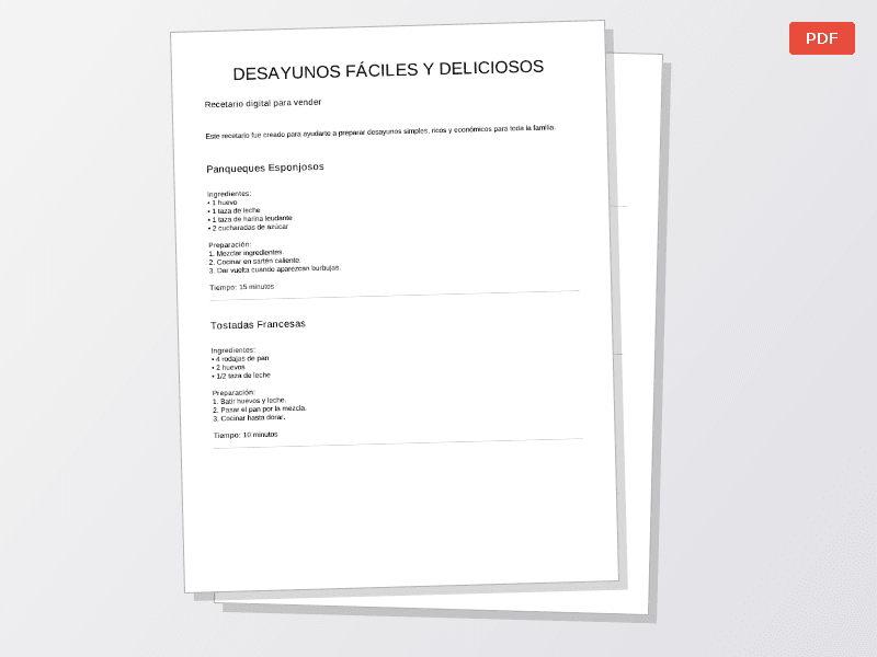 Desayunos flahs — Documentos