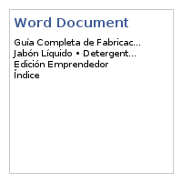 📘 Manual de fabricación de productos de limpieza  — Documentos