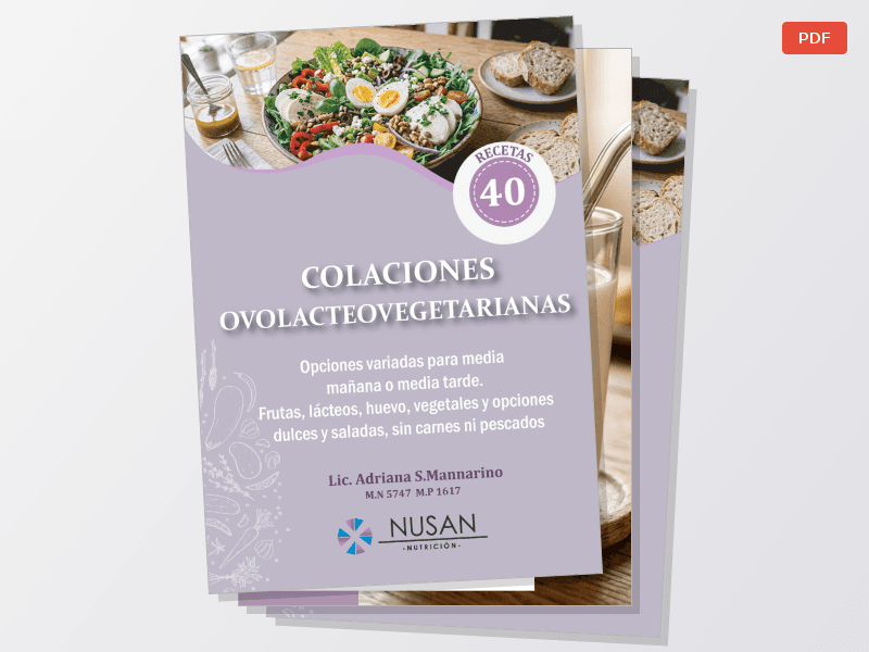 40 colaciones ovolactovegetariano — Documentos