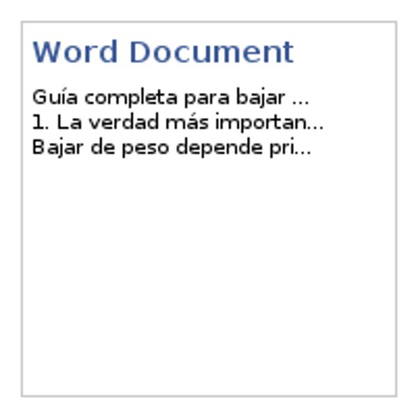 Guía para principiantes que quieran bajar de peso — Documentos