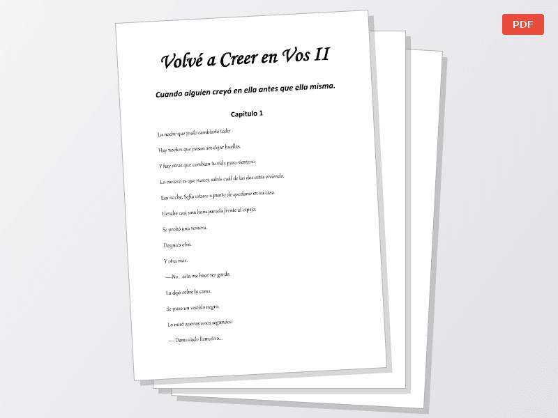 VOLVE A CREER EN VOS II — Documentos
