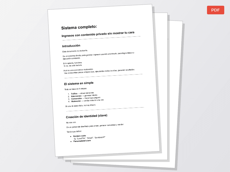 Cómo generar ingresos sin mostrar tu cara (método simple y real) — Documentos