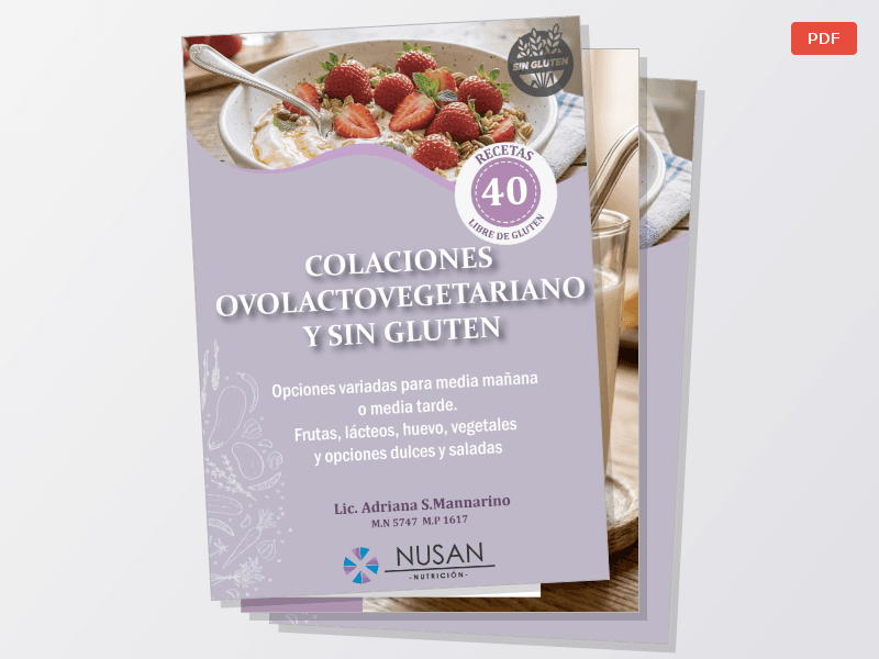 40 COLACIONES OVOLACTOVEGETARIANO SIN GLUTEN — Documentos