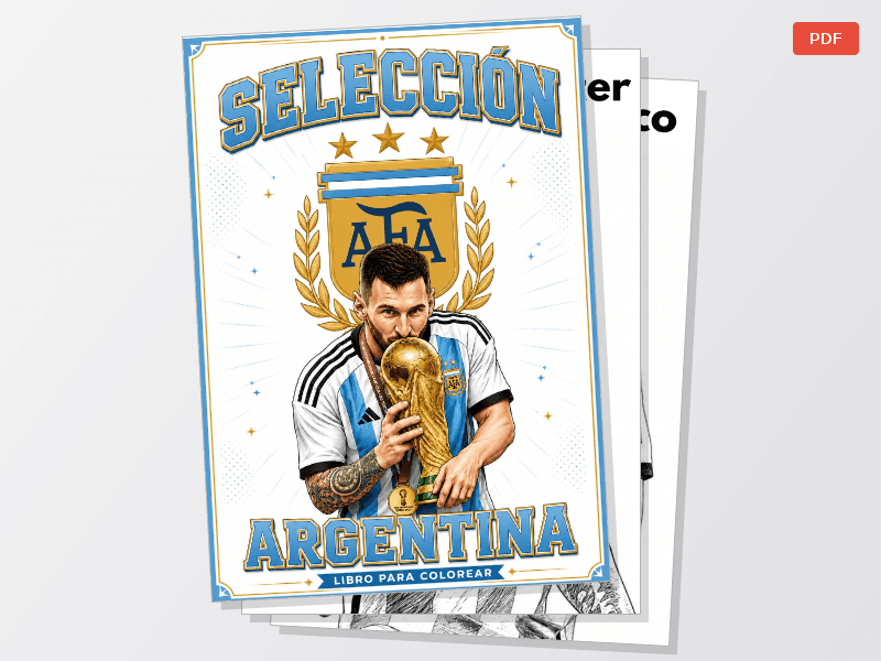 Libro para Colorear: Selección Argentina — Documentos