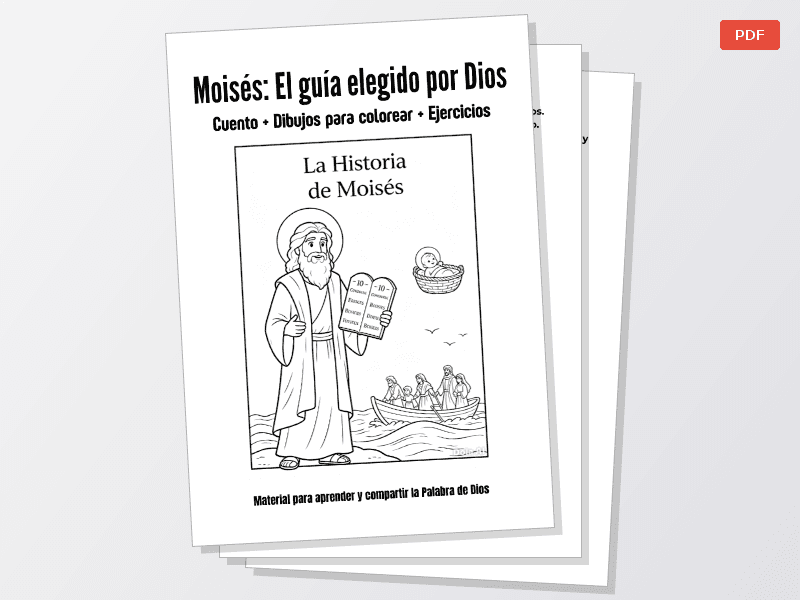 Cuadernillo para colorear: La historia de Moisés — Documentos