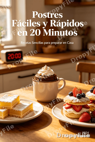Recetas de postres faciles y rápidos en 20 min — Documentos