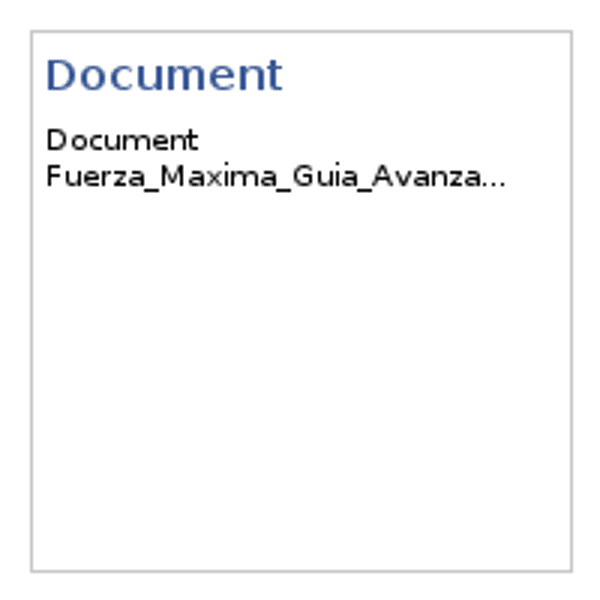 Guia de entrenamiento  de fuerza para avanzados — Documentos
