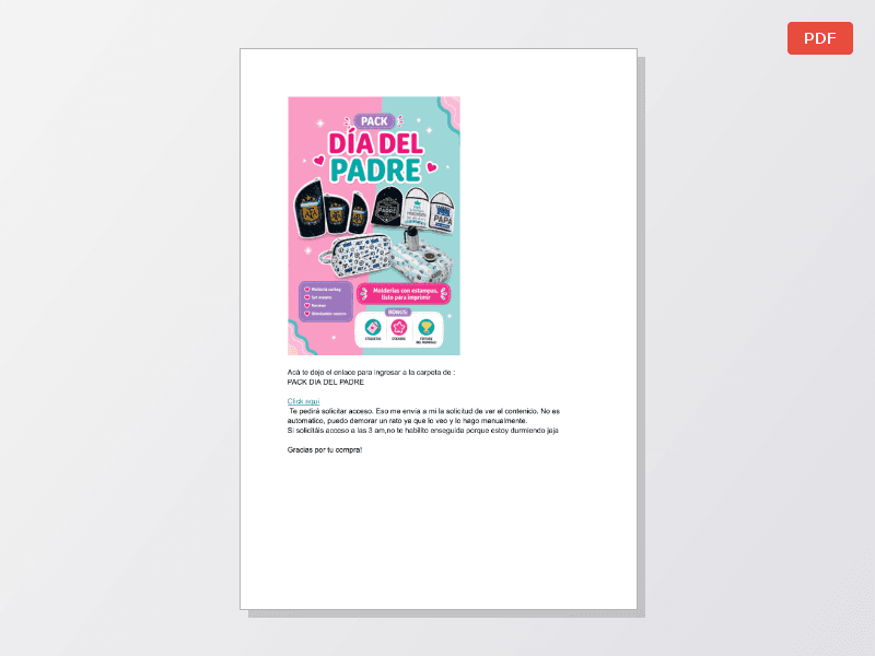 Pack Día del Padre — Documentos