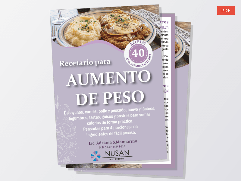 AUMENTO DE PESO recetario — Documentos