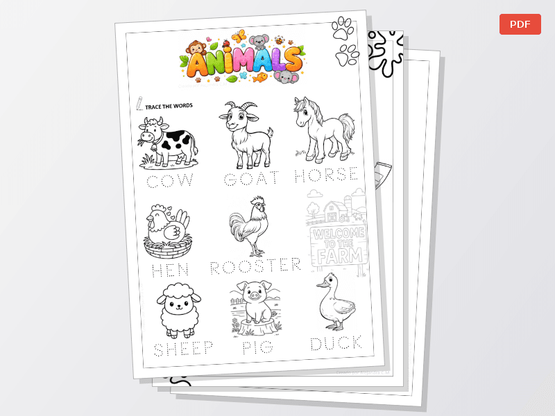 Cuadernillo IMPRIMIBLE de actividades en INGLÉS para niños  — Documentos