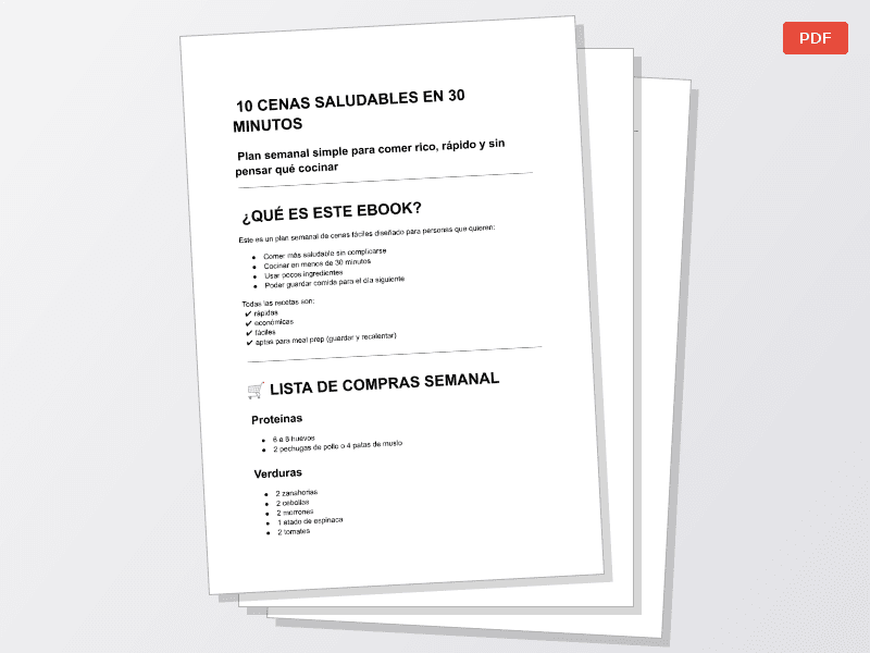10 RECETAS PARA COMIDAS RAPIDAS  Y SALUDABLES EN 25 MINUTOS — Documentos