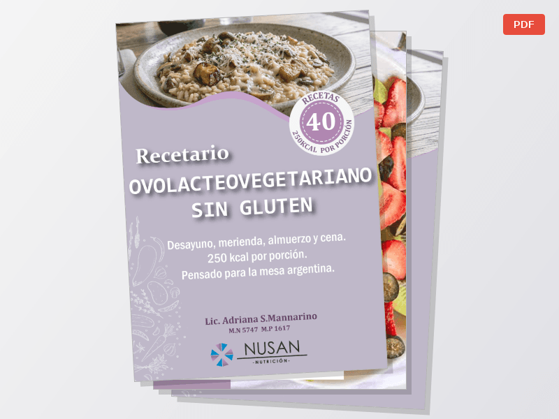 OVOLACTEOVEGETARIANO SIN GLUTEN COMIDAS — Documentos