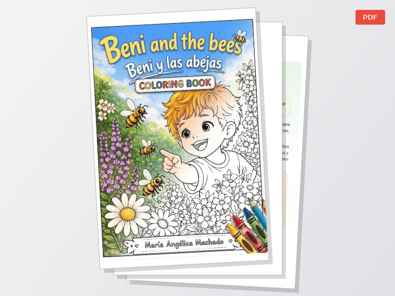 Beni y las Abejas Cuento y libro para colorear Preescolar — Documentos