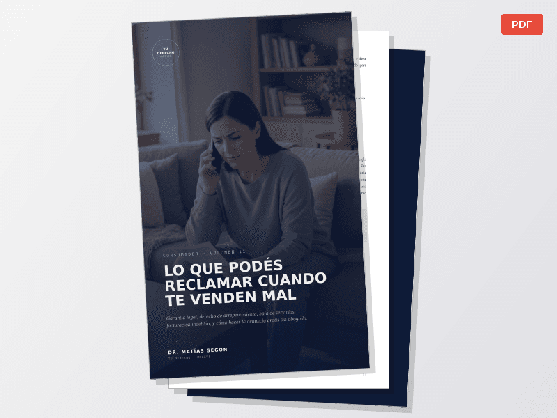TU DERECHO — Vol. 11 — Lo que podés reclamar cuando te venden mal — Documentos