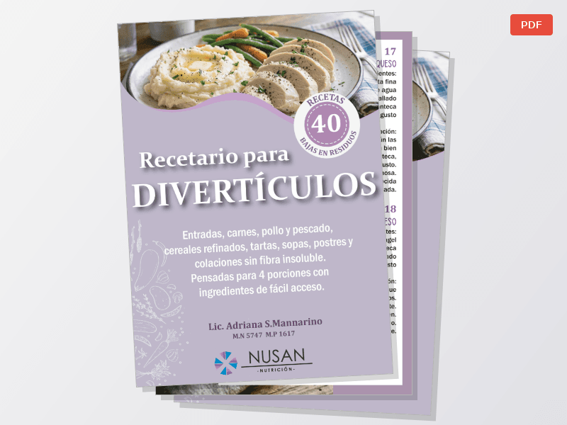 RECETARIO DIVERTICULOS — Documentos