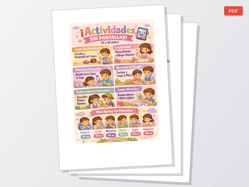 Guia de actividades para evitar el uso de pantallas — Documentos