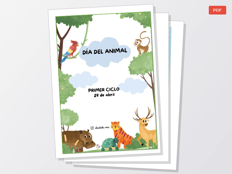 Pack efemérides -Primer ciclo (Día del animal y día del trabajador) — Documentos
