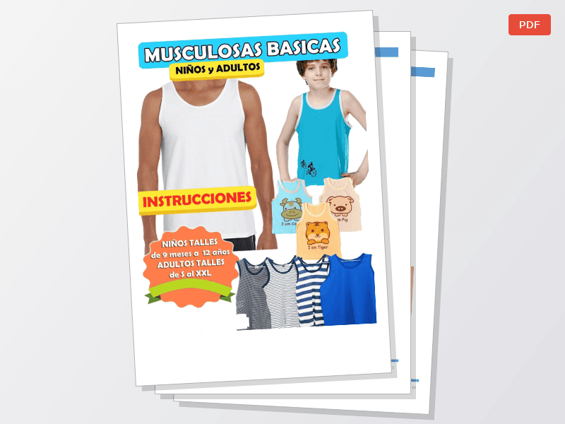 Curso Musculosas Adultos y Niños + Moldes — Documentos