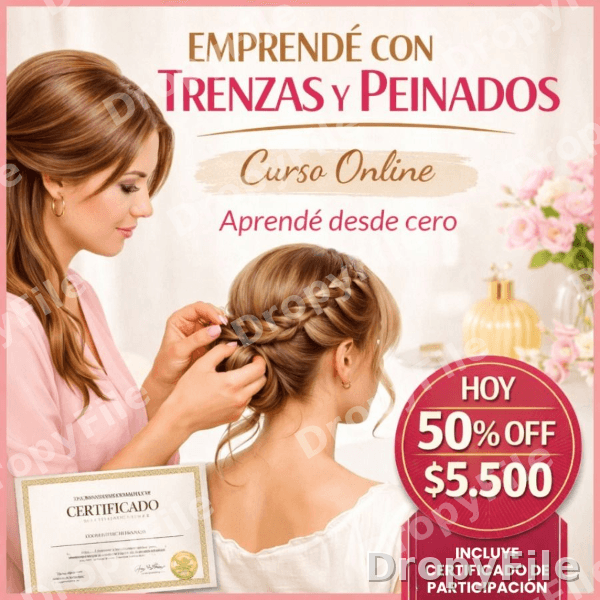 Curso digital de trenzas y peinados — Fotografía