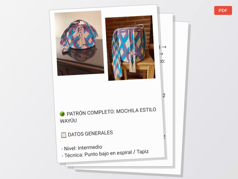 Patrón mochila wayuú — Documentos